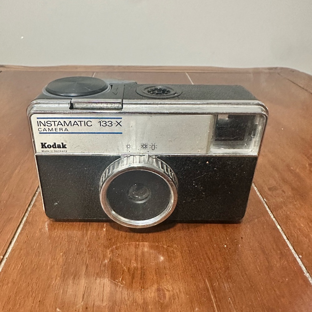 Kodak Instamatic 133-X Silver and Black Camera